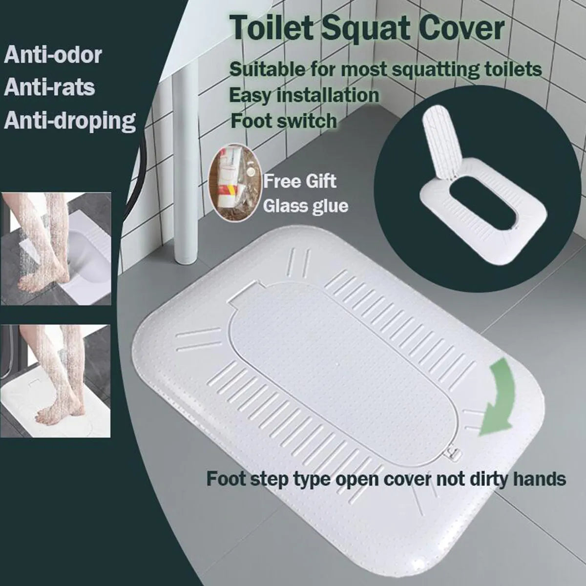 Fully Enclosed Squat Toilet Cover