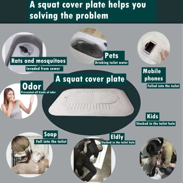 Fully Enclosed Squat Toilet Cover