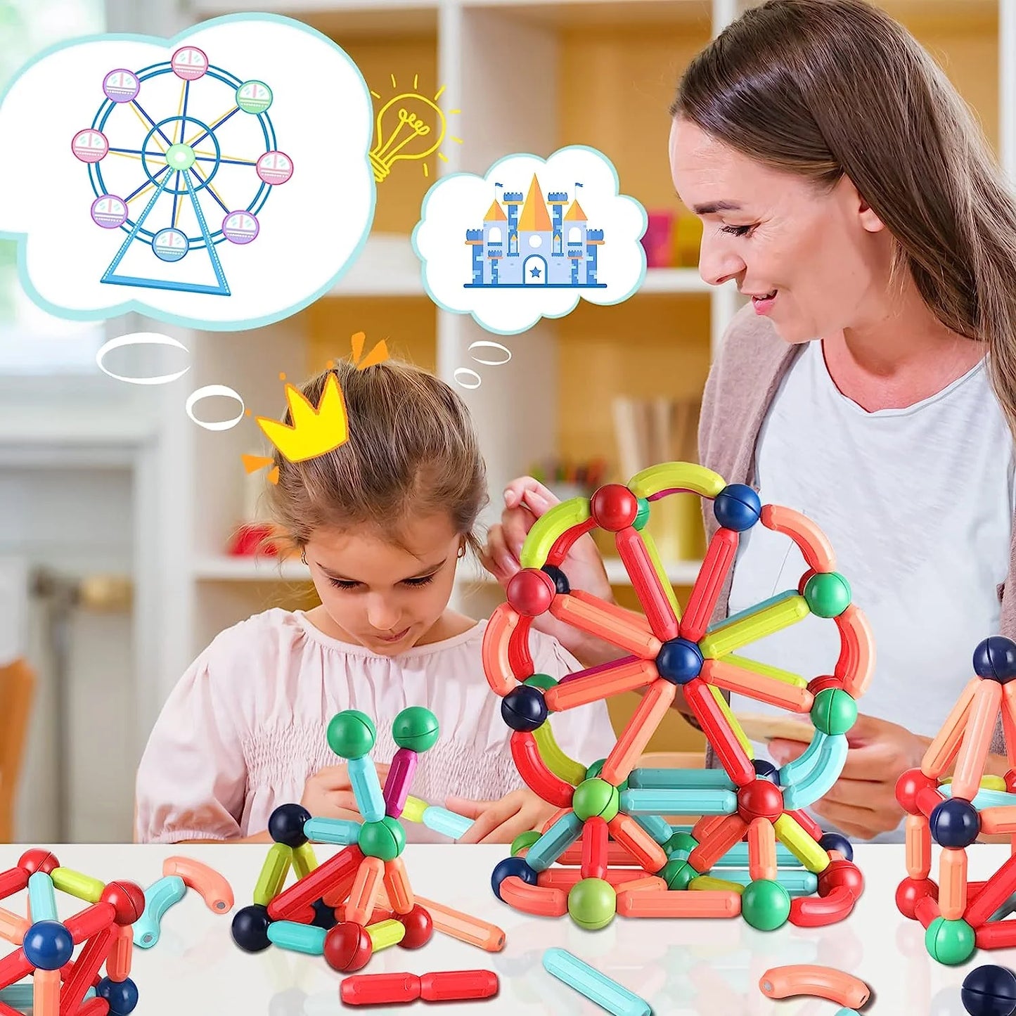 DIY Magnetic Sticks Blocks