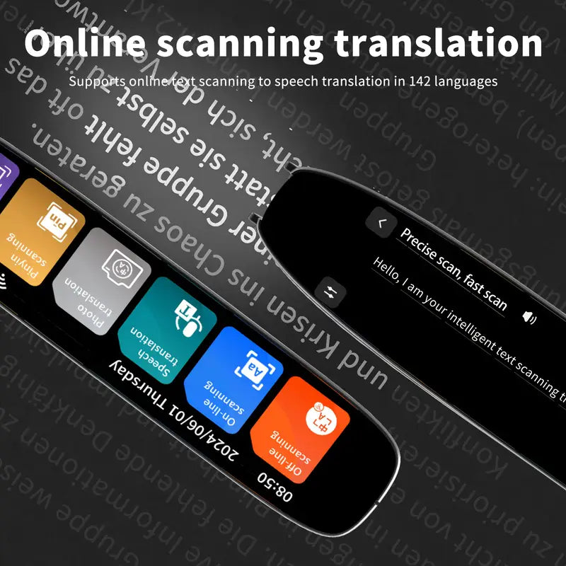 AI Pen Reading & Translation in 100 Languages