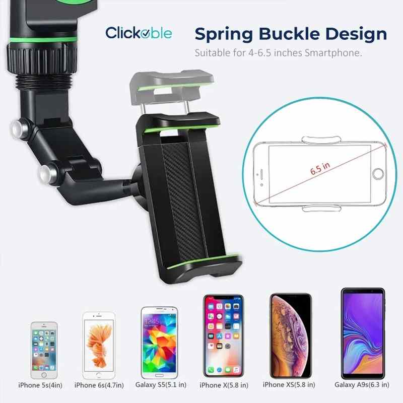 Rearview Clip 360 Rotating Mobile Holder