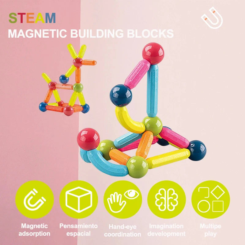 DIY Magnetic Sticks Blocks