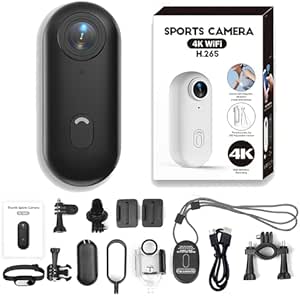 Mini Sport Cameras, with 360° RotationSpring Clip