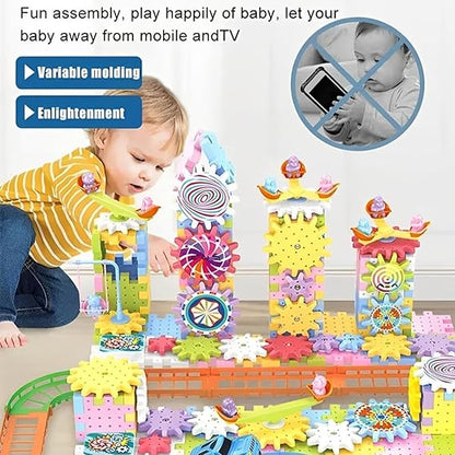 Electric Building Block Gear Toy Set