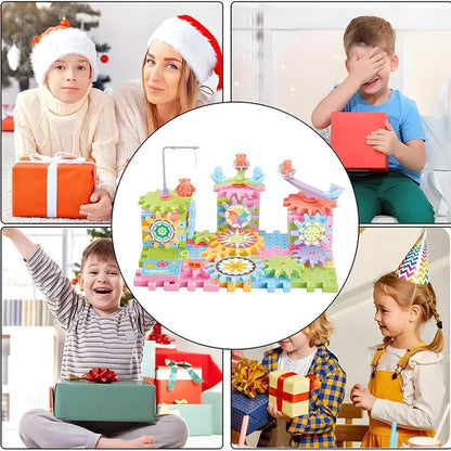 Electric Building Block Gear Toy Set