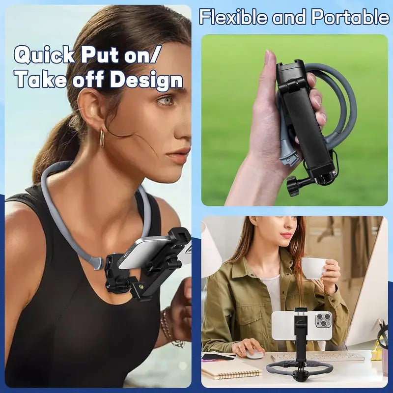 Elastic Neck Mount Phone Holder