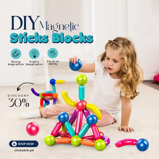 DIY Magnetic Sticks Blocks