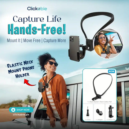 Elastic Neck Mount Phone Holder