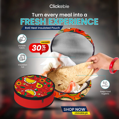 Roti Heat Insulated Cloth Pouch