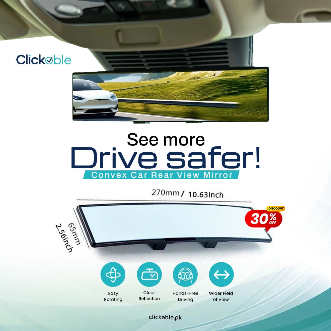 Wide-Angle Convex Car Rear View Mirror