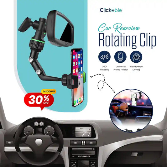 Rearview Clip 360 Rotating Mobile Holder