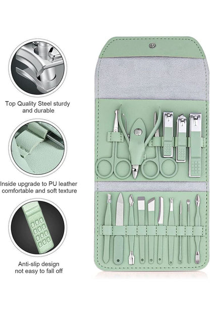 16 PCS Stainless Steel Manicure Pedicure Set
